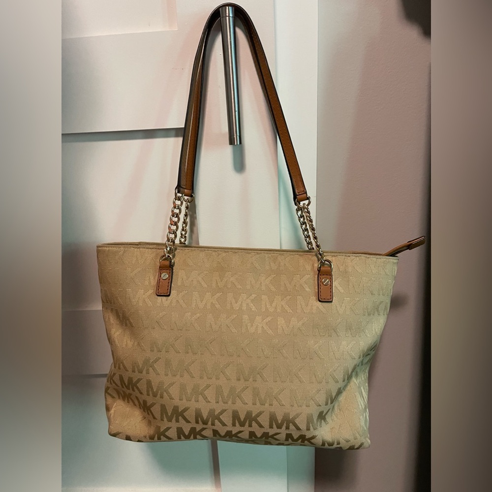 Michael Michael Kors Gold and Brown Tote